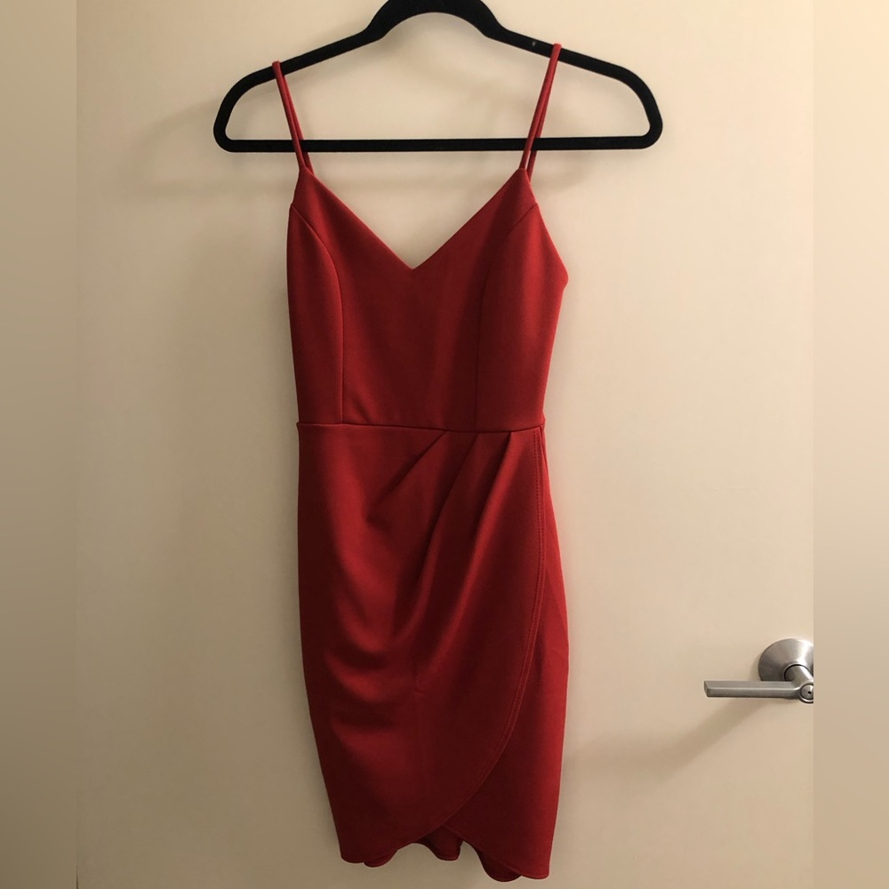 Forever Your Girl Wine Red Bodycon Dress XS